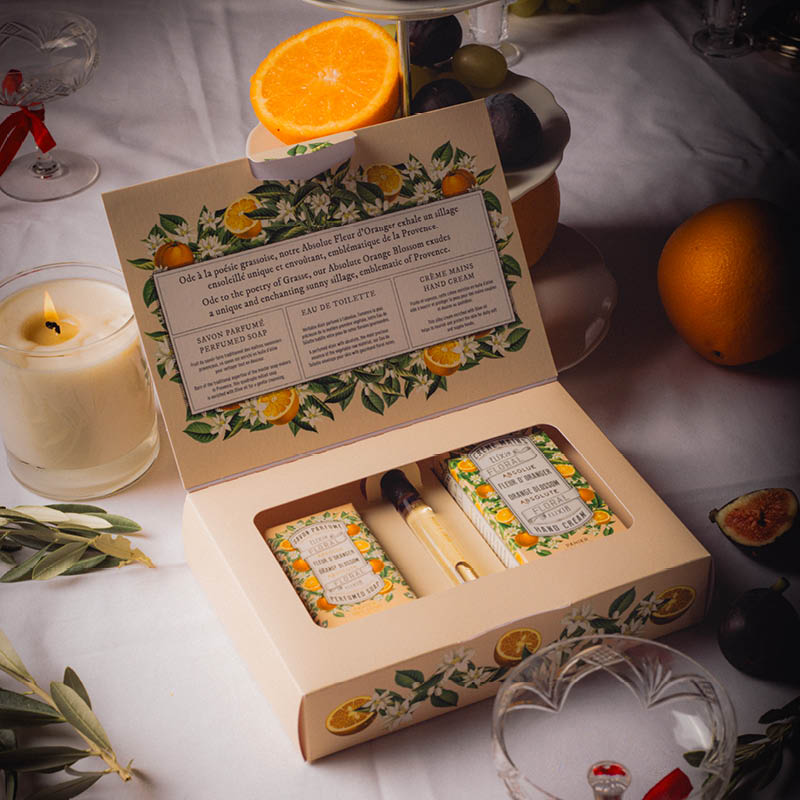 Coffret cadeau de soins à la Fleur d'Oranger - Panier des Sens