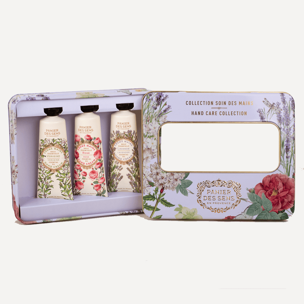Coffret Crèmes Mains aux huiles essentielles - Lavande, Rose, Verveine (3x30ML) - Panier des Sens