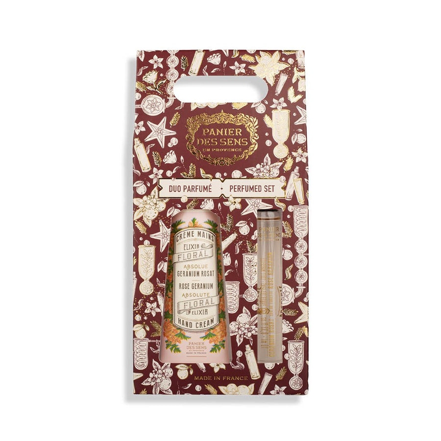 Coffret duo de noël - Géranium Rosat - Panier des Sens