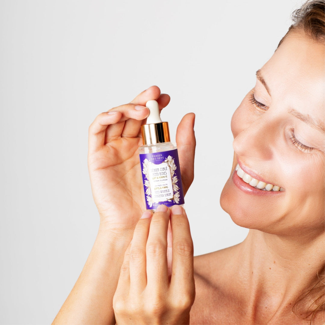 Anti-Aging-Gesichtspflege-Set für Frauen Lift & Straffheit - Gezieltes Serum und leichte Creme - Panier des Sens
