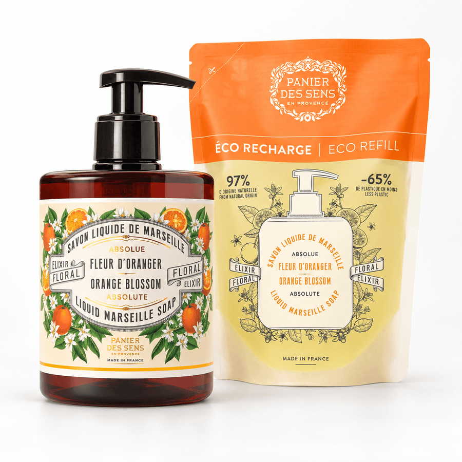 Duo Savon Liquide & Recharge 500ml – Fleur d’Oranger - Panier des Sens