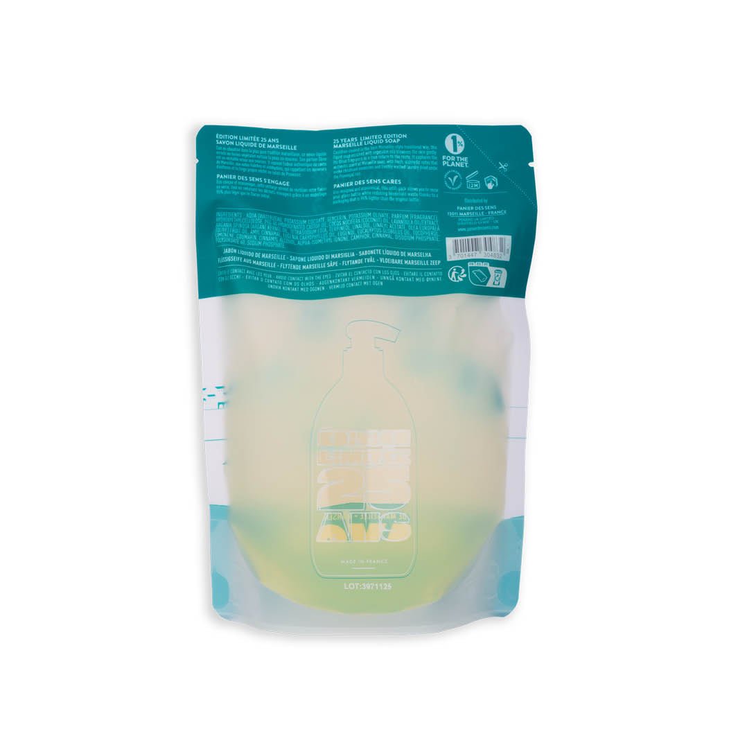 Eco - recharge Savon liquide de Marseille Olive 500ml – Édition limitée 25 ans - Panier des Sens