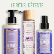 Huile de massage relaxante - Lavande 100ml - Panier des Sens