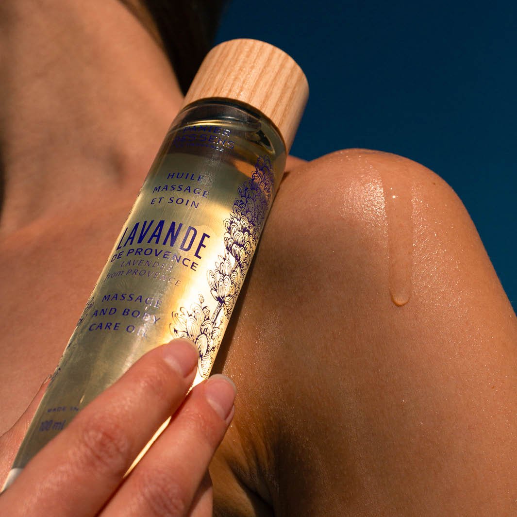 Huile de massage relaxante - Lavande 100ml - Panier des Sens