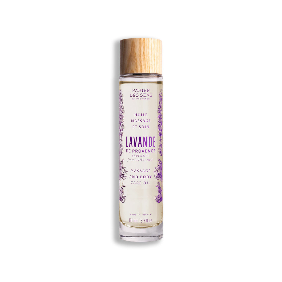Huile de massage relaxante - Lavande 100ml - Panier des Sens