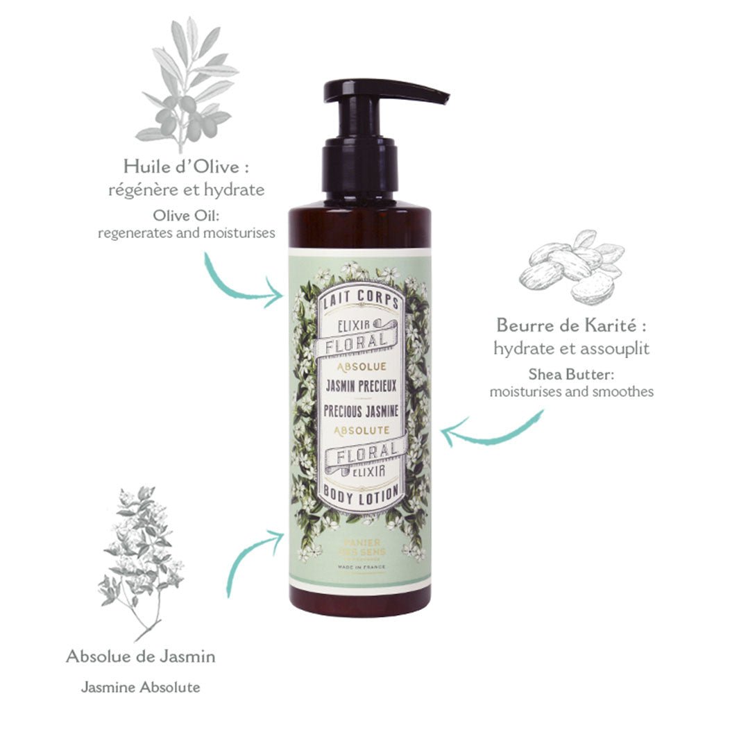 Lait pour le corps - Jasmin Précieux 250ml - Panier des Sens