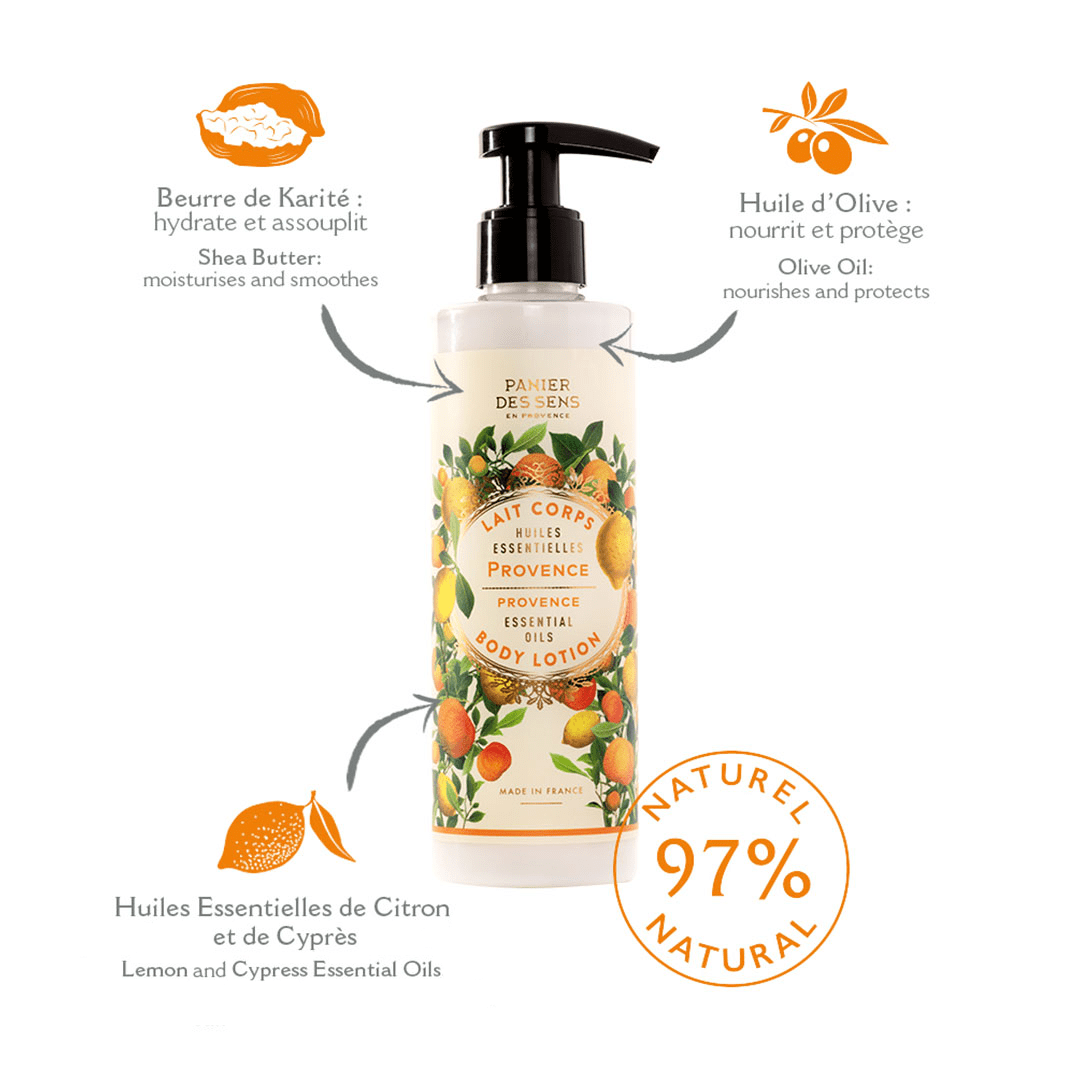 Lait pour le corps - Provence Énergisante 250ml - Panier des Sens