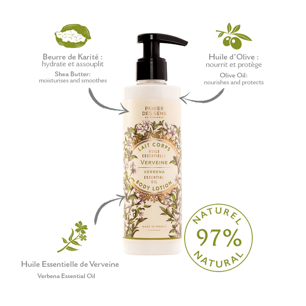 Lait pour le corps - Verveine Relaxante 250ml - Panier des Sens