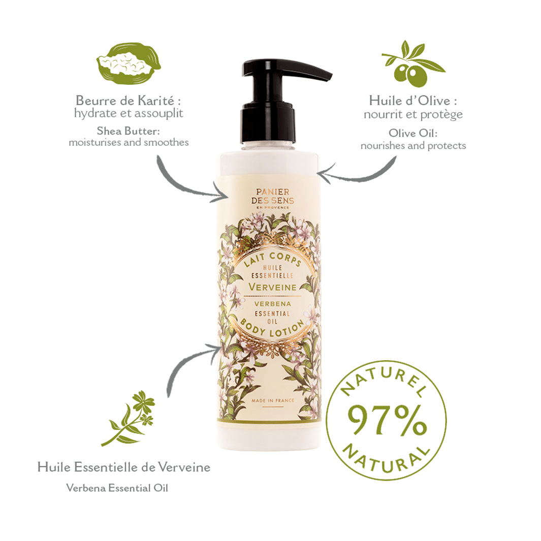 Lait pour le corps - Verveine Relaxante 250ml - Panier des Sens