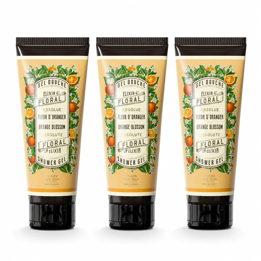 Lot de 3 Gels Douche Fleur d’Oranger 200ml - Panier des Sens