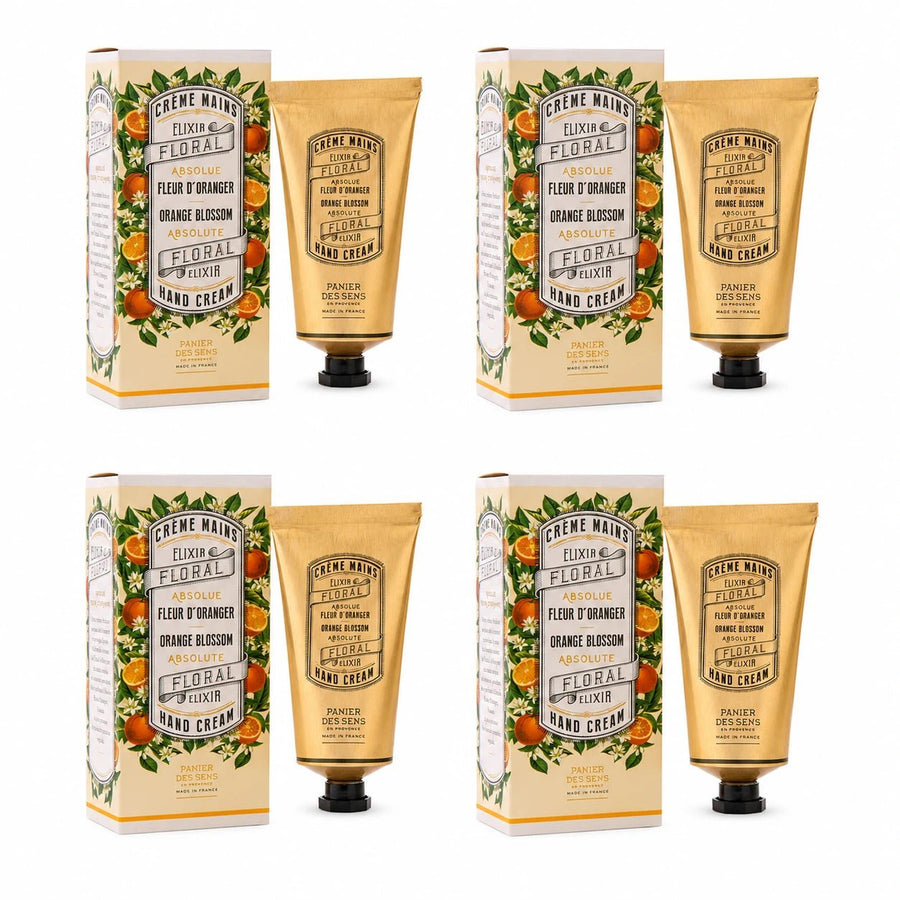 Lot de 4 Crèmes Mains 75ml - Fleur d’Oranger - Panier des Sens