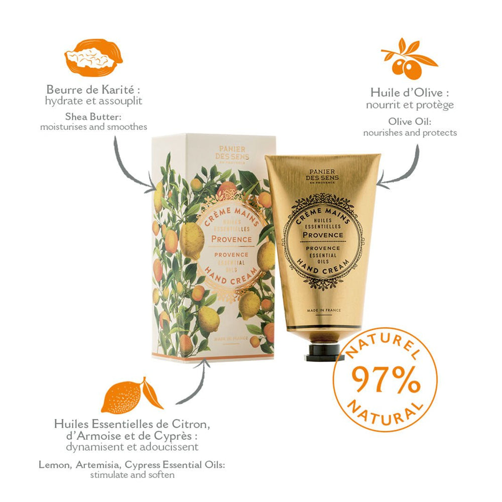 Lot de 4 Crèmes Mains 75ml - Provence Énergisante - Panier des Sens