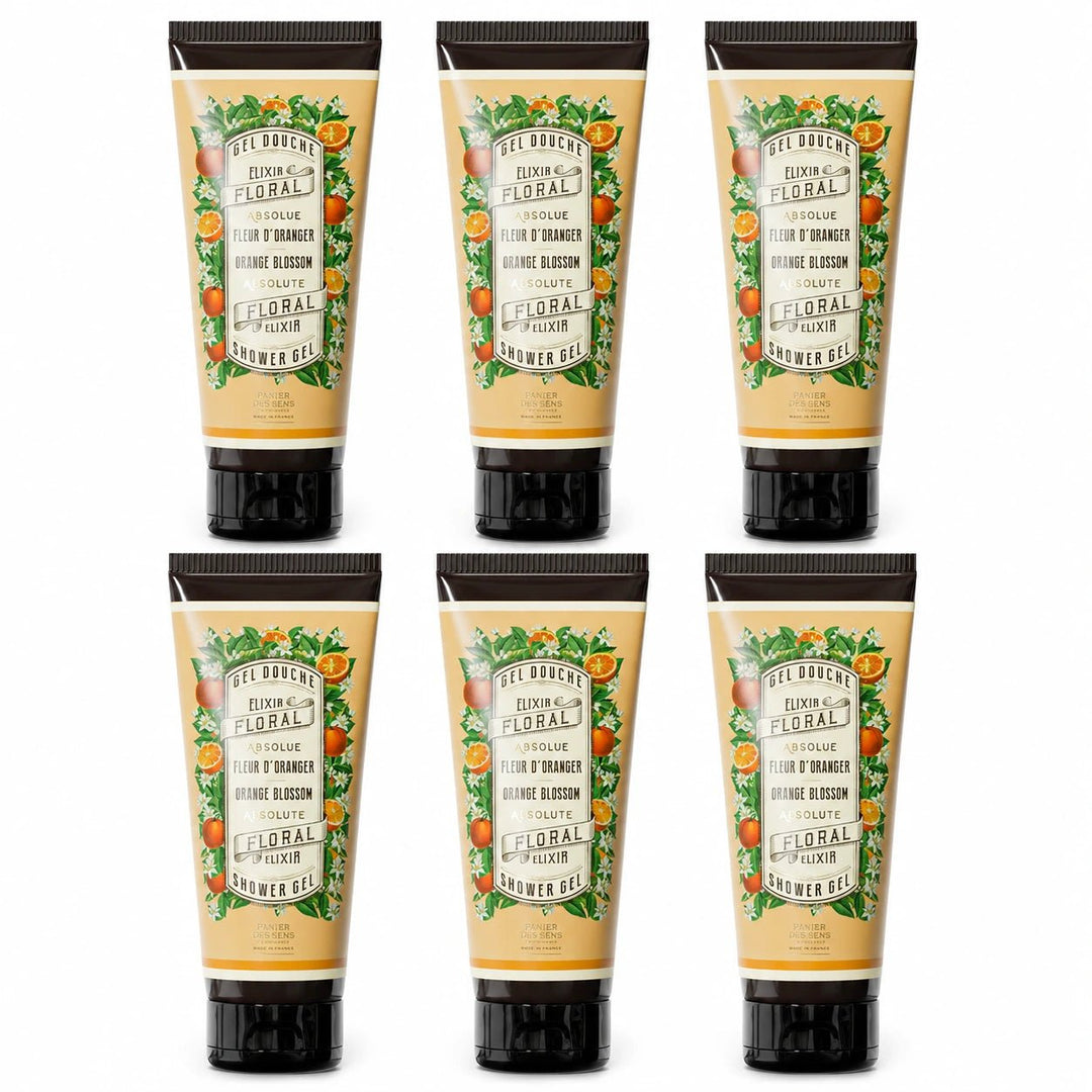 Lot de 6 Gels Douche Fleur d’Oranger 200ml - Panier des Sens