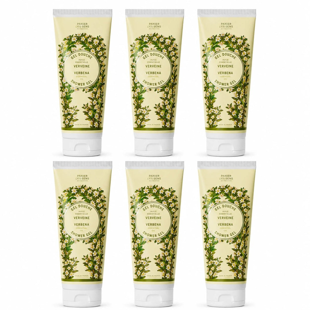 Lot de 6 gels douche Verveine 200 ml - Panier des Sens