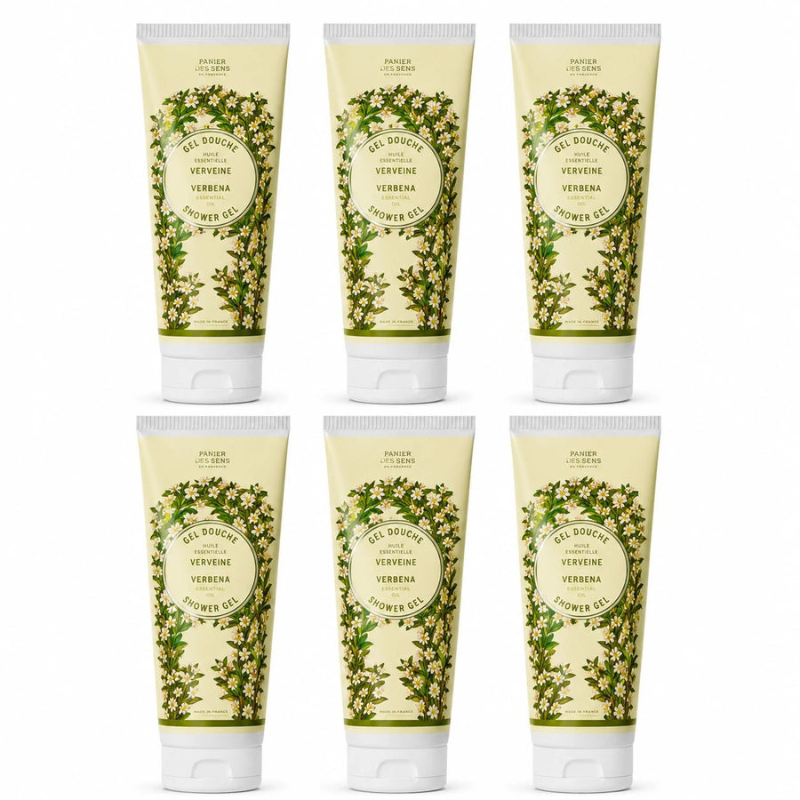 Lot de 6 gels douche Verveine 200 ml - Panier des Sens