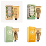 Pack 4 crèmes mains 75ml multi-senteurs - Jasmin, Fleur d'oranger, Miel, Amande - Panier des Sens