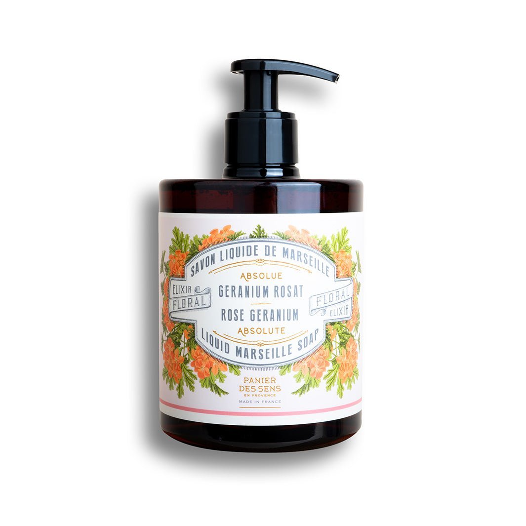 Pack de 4 savons de Marseille liquides aux absolues de parfum - 4 x 500ml - Panier des Sens