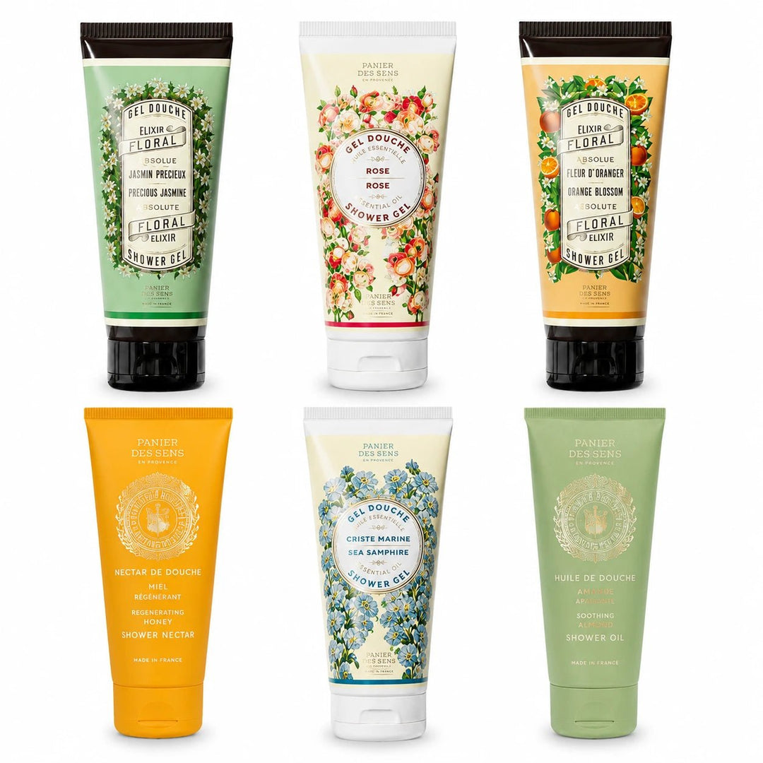 Pack de 6 gels douche multi-senteurs - Panier des Sens