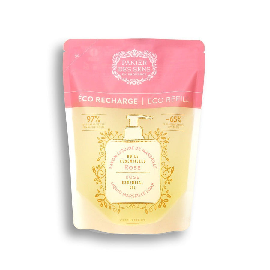 Recharge savon liquide de Marseille - Rose Envoûtante 500ml - Panier des Sens