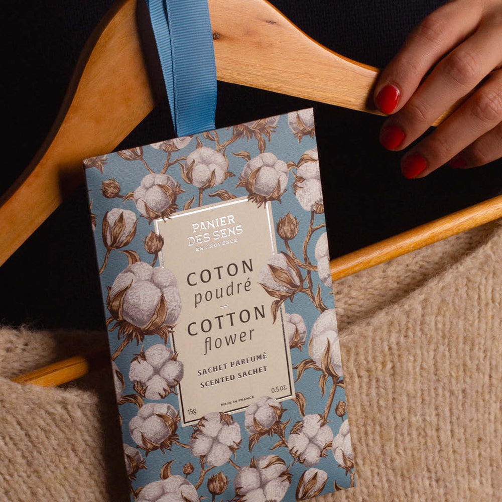 Sachet parfumé 15g Coton poudré - Panier des Sens