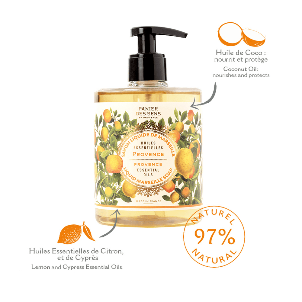 Savon de Marseille liquide | Provence Énergisante 500ml - Panier des Sens