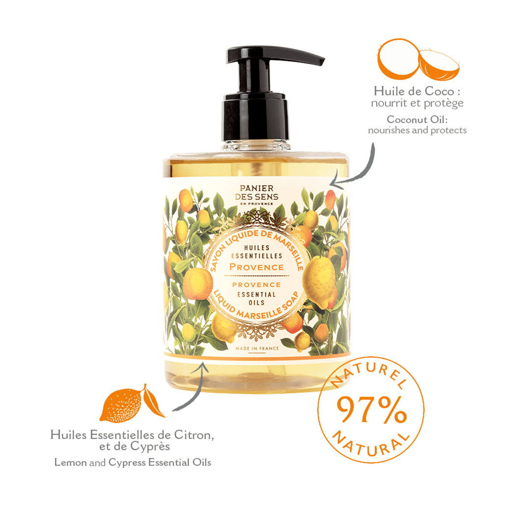 Savon de Marseille liquide | Provence Énergisante 500ml - Panier des Sens