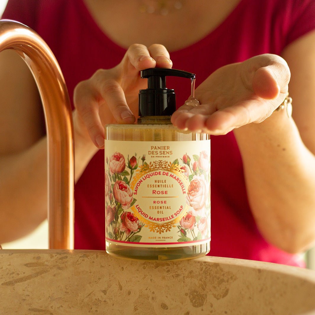 Savon de Marseille liquide | Rose Envoûtante 500ml - Panier des Sens