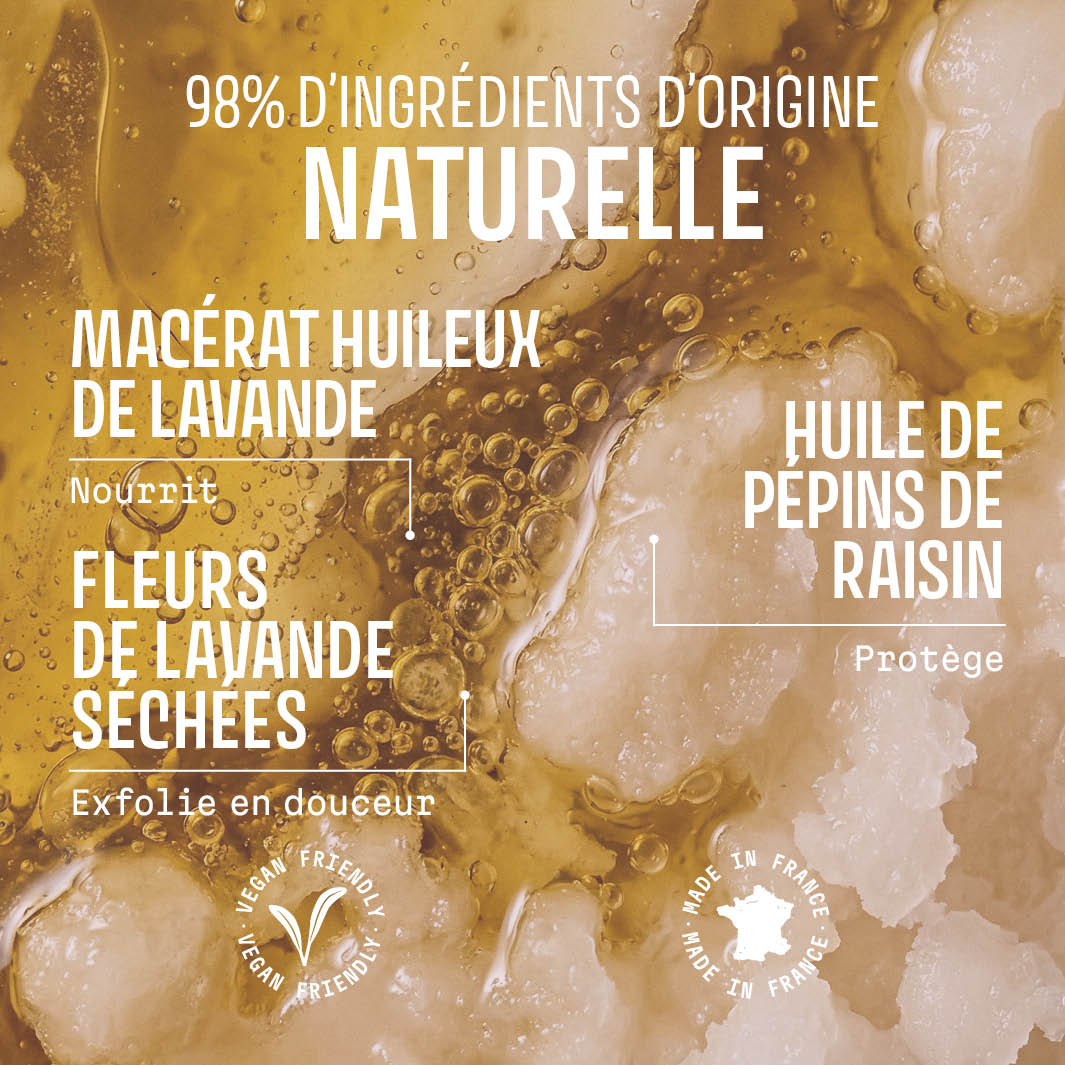 Savon solide exfoliant – Lavande 150g - Panier des Sens