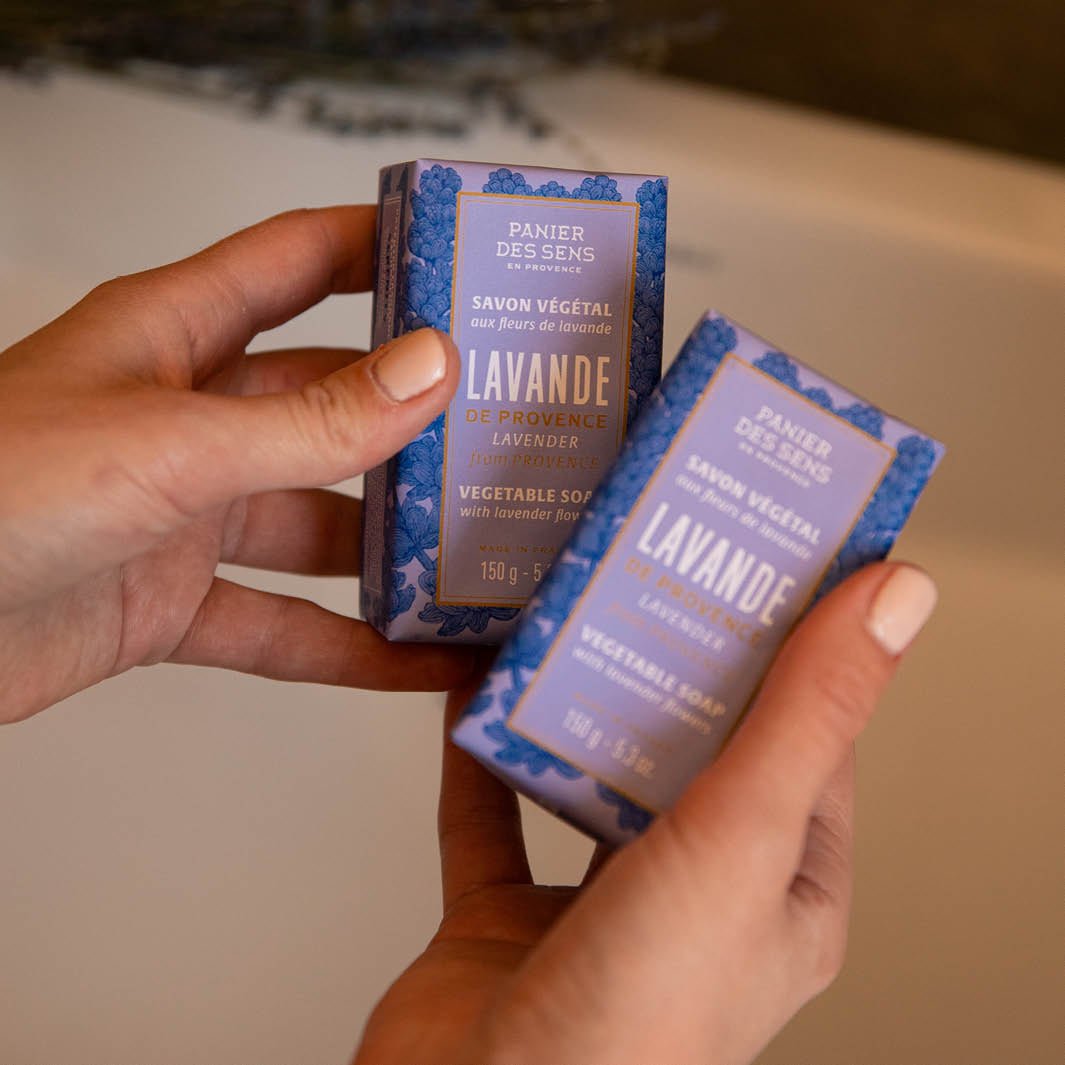 Savon solide exfoliant – Lavande 150g - Panier des Sens