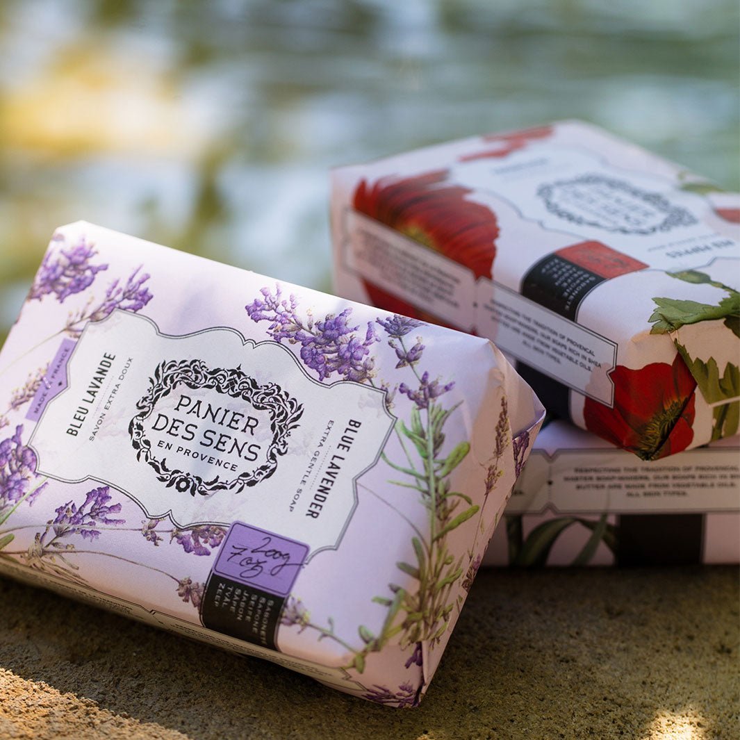 Savon solide parfumé extra - doux - Bleu Lavande - Panier des Sens
