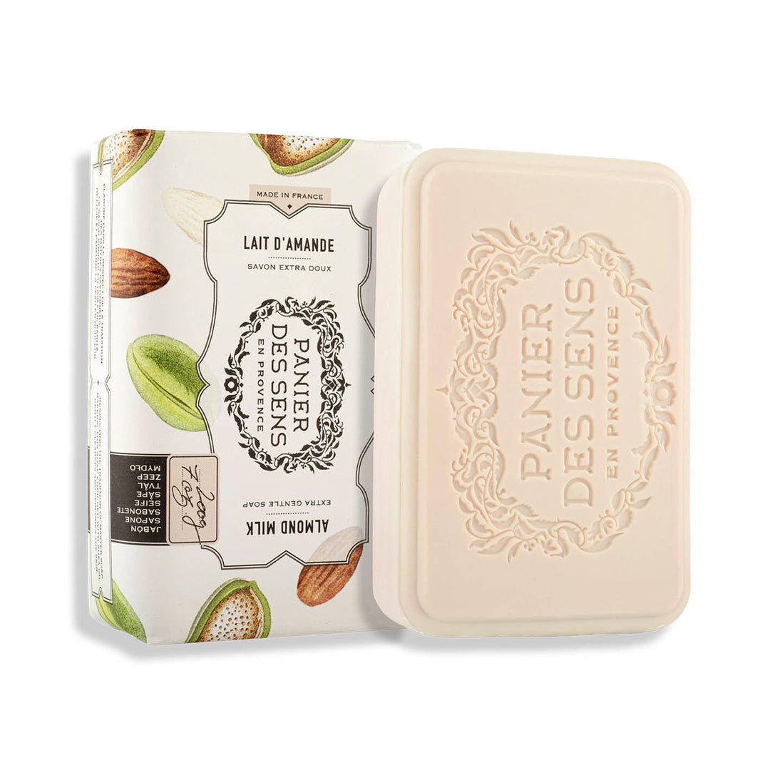 Feste parfümierte Seife Extra - mild - Mandelmilch 200g - Panier des Sens