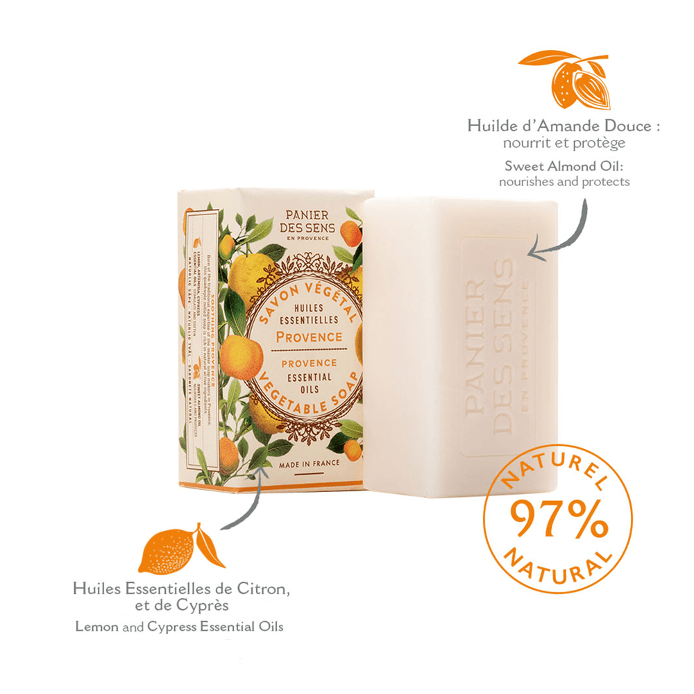 Savon solide végétal - Provence Énergisante 150g - Panier des Sens