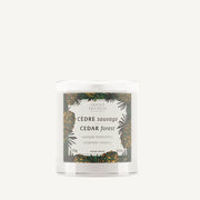 Bougie parfumée cire végétale 275G - Parfum Cèdre Sauvage - Panier des Sens