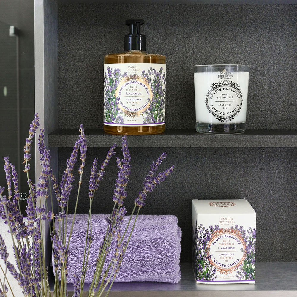 Bougie parfumée - Parfum Lavande Apaisante 180g - Panier des Sens