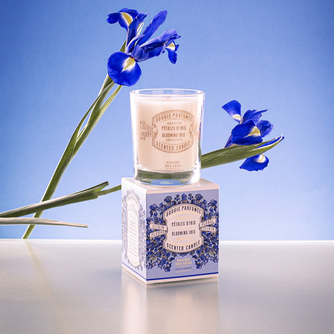 Bougie Parfumée - Parfum Pétales d'Iris 180g - Panier des Sens