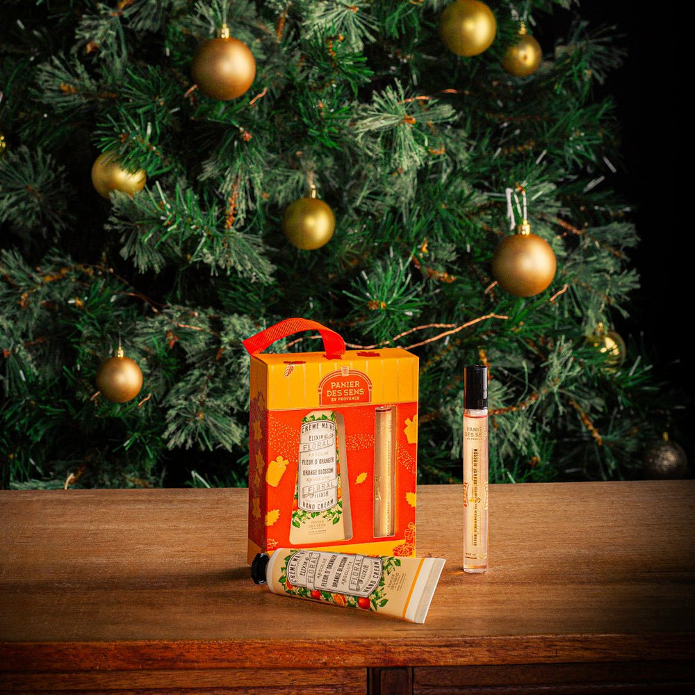 Coffret de Noël - Duo Eau de toilette roll-on et Crème pour les mains - Fleur d'Oranger - Panier des Sens