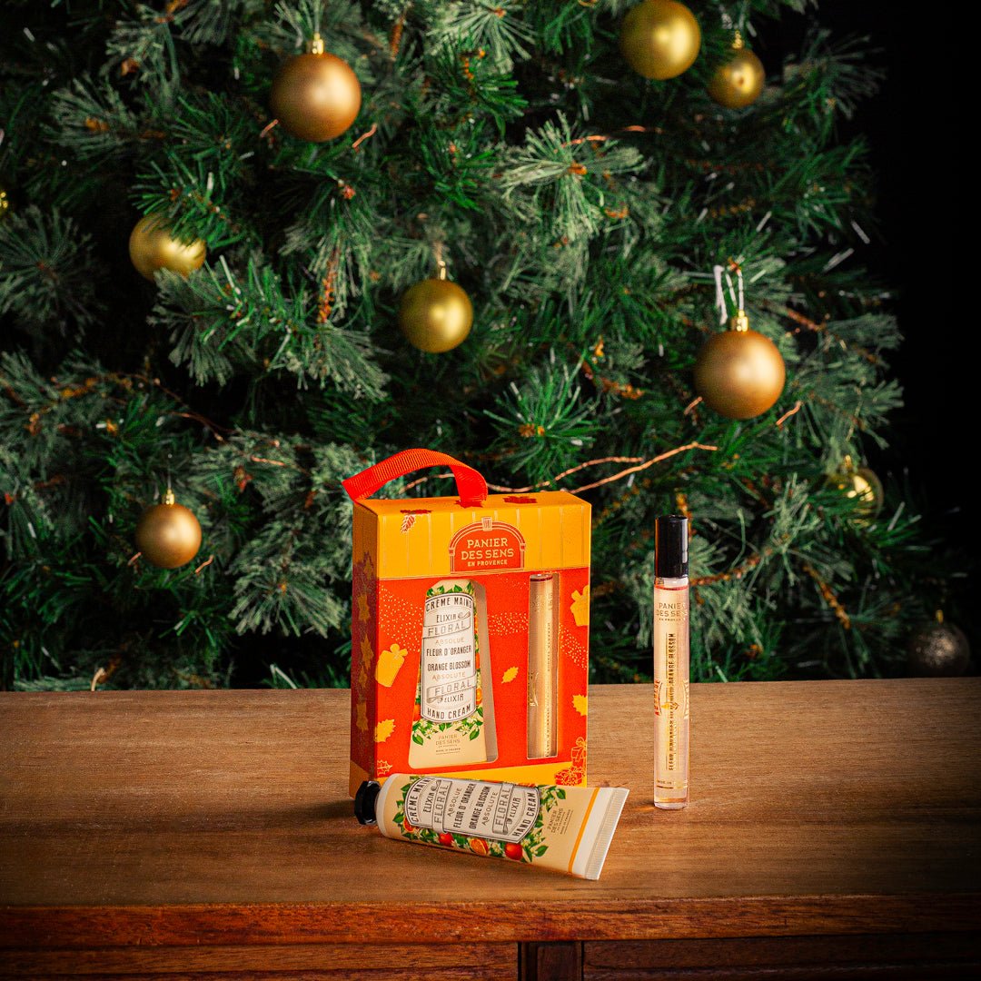 Coffret de Noël - Duo Eau de toilette roll-on et Crème pour les mains - Fleur d'Oranger - Panier des Sens