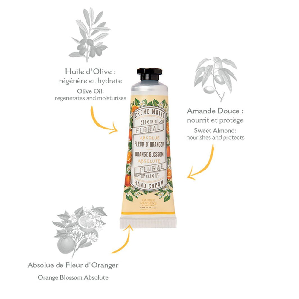 Crème pour les mains - Fleur d'Oranger 30ml - Panier des Sens