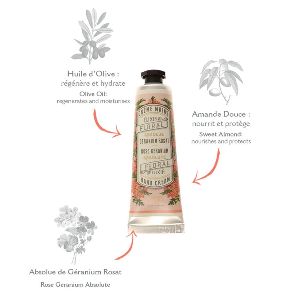 Crème pour les mains - Géranium Rosat 30ml - Panier des Sens