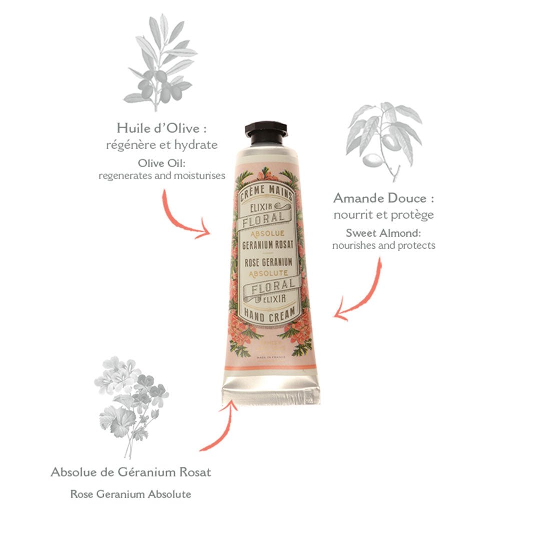 Crème pour les mains - Géranium Rosat 30ml - Panier des Sens