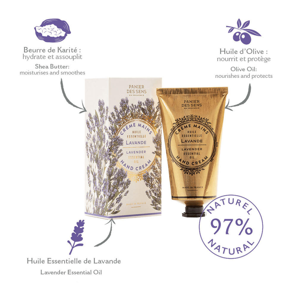 Crème pour les mains - Lavande Apaisante 75ml - Panier des Sens