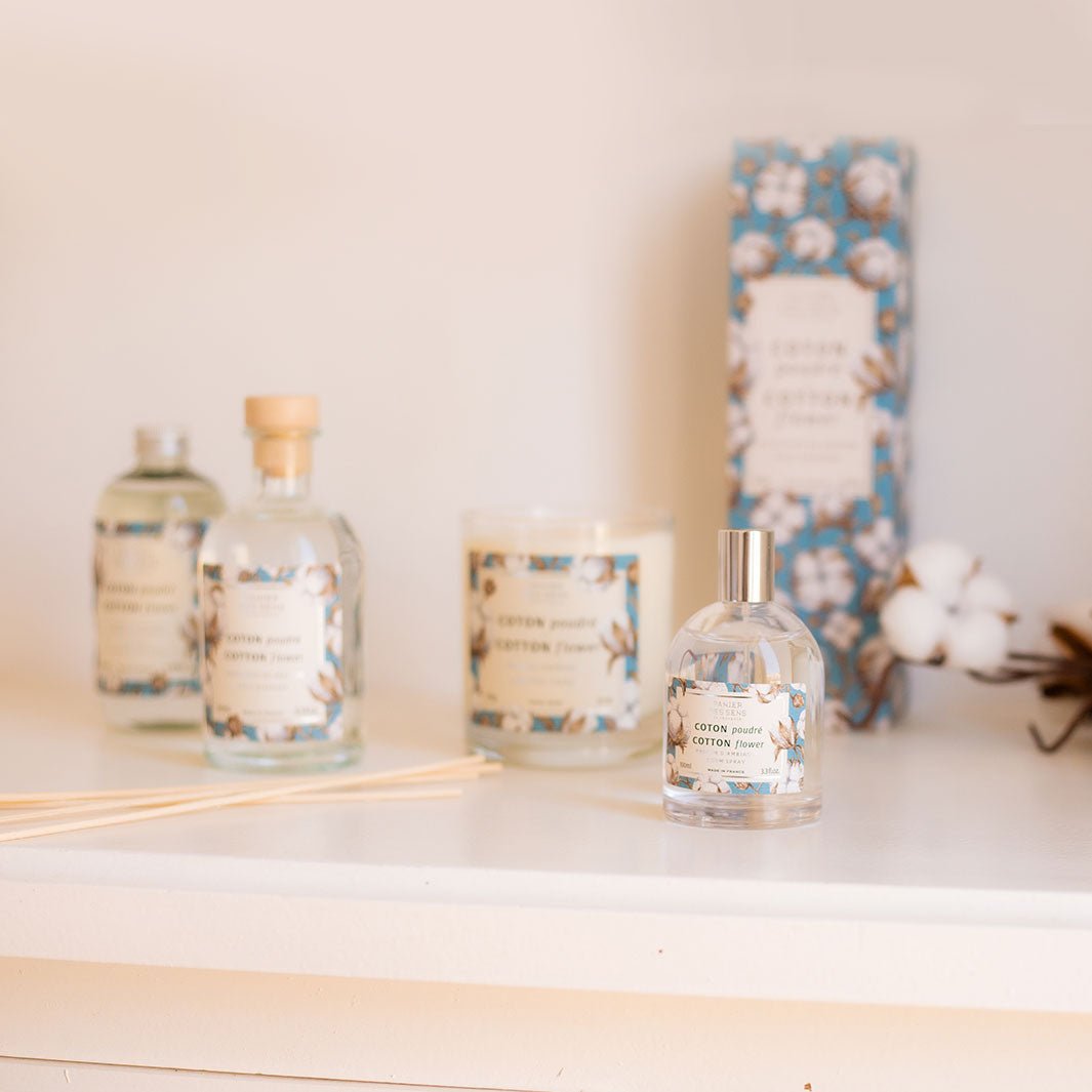 Diffuseur de parfum d'ambiance - Coton Poudré - Panier des Sens