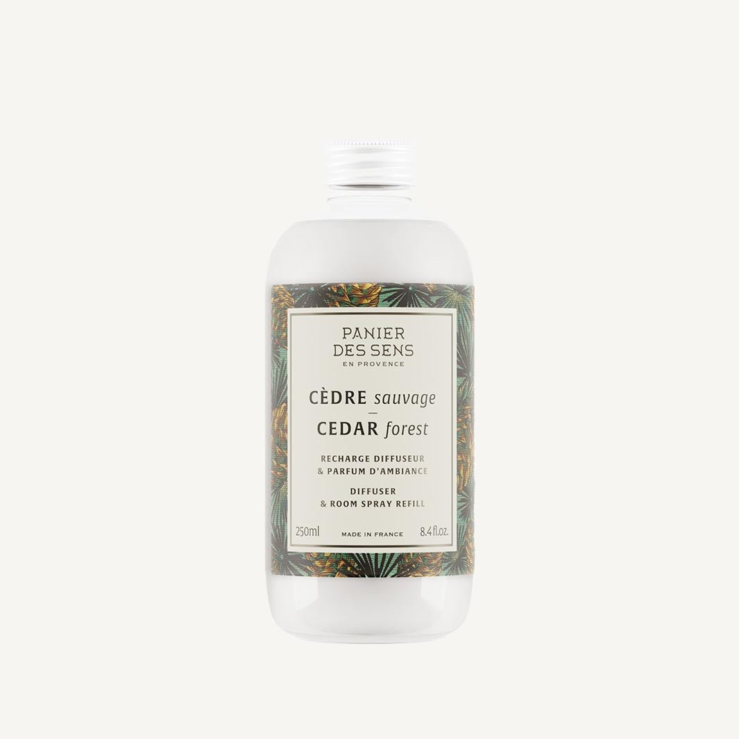 Recharge diffuseur et parfum d'ambiance - Cèdre Sauvage 250ml - Panier des Sens